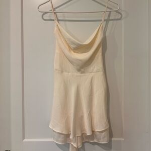 Altar'd State Light Cream Dress with Straps